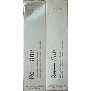 HALEYS Re-fine Soft Matte Poreless Primer - 1 oz Each - Pack of 2